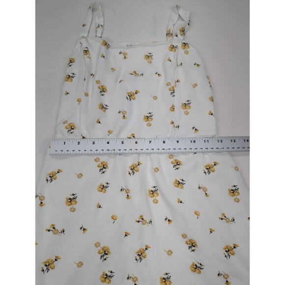 Hollister Floral Babydoll Mini Dress Ruffle Girly Size Small Adjustable Straps - Picture 4 of 10